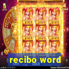 recibo word